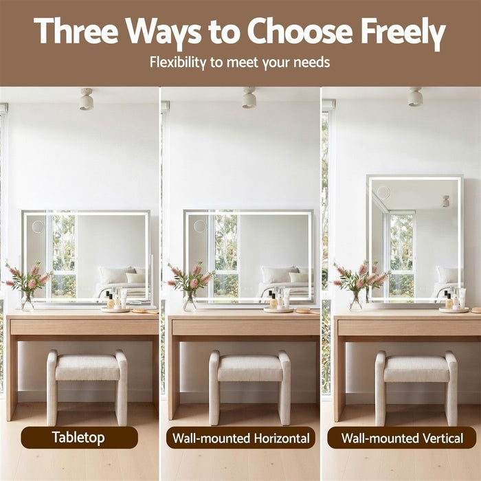 Embellir 90x60cm Makeup Mirror 360 degree Rotatable Vanity Mirror 10x magnifing