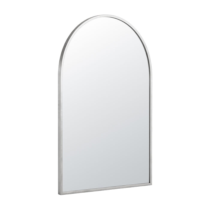 Embellir Arch Wall Mirror, Decorative Silver Frame Mirrors, 61x41cm Bathroom Vanity Mirror, Slim Frame for Living Room Entryway Bedroom Decor