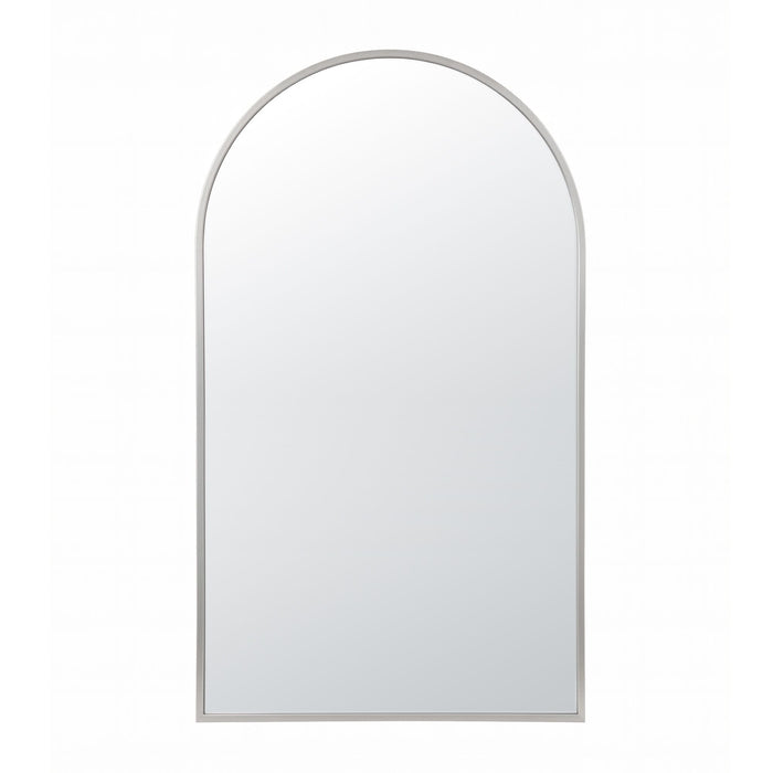Embellir Arch Wall Mirror, Decorative Silver Frame Mirrors, 86x50cm Bathroom Vanity Mirror, Slim Frame for Living Room Entryway Bedroom Decor