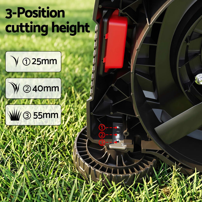 Giantz Petrol Lawn Mower 149cc 4 Stroke Hand Push 16in Grass Cutter Lawnmower