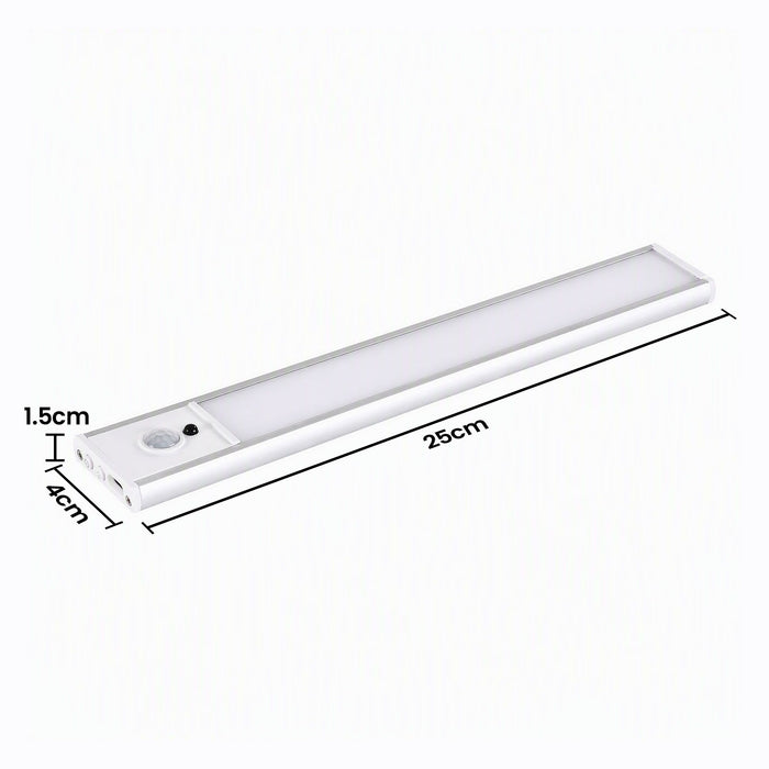 Artiss 4-Pack 25cm Motion Sensor Under Cabinet Lights, LED Closet Light with 5 Colors Dimmable