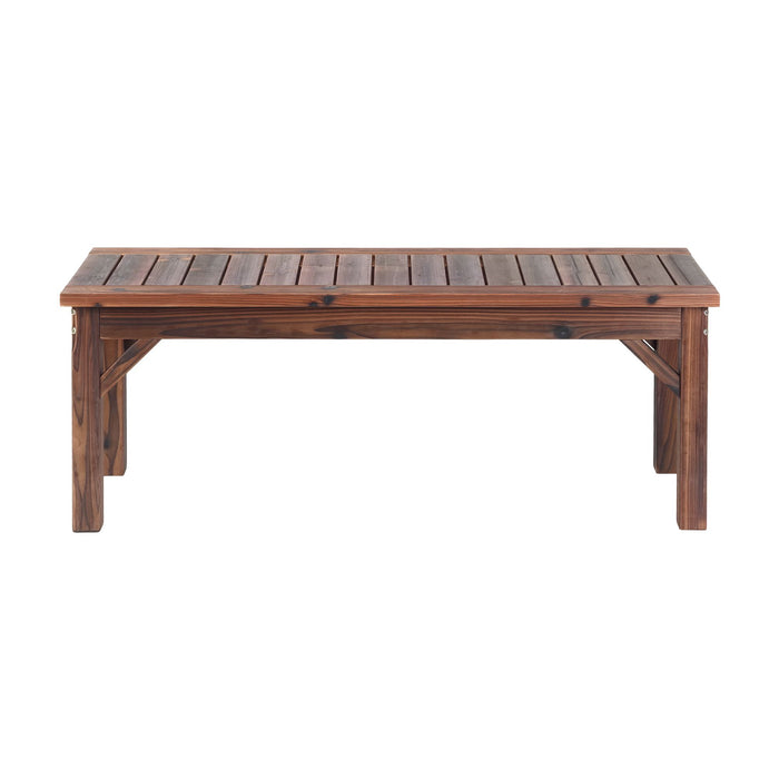 Gardeon Garden Benches Garden Seating Backless Timber Seat 120cm Brown