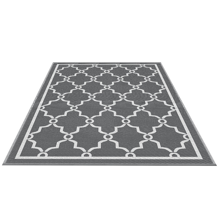 Gardeon Outdoor Rugs 152x244cm Large Carpet Reversible Area Mat PP Dual-Sided Patio Rug Maroc