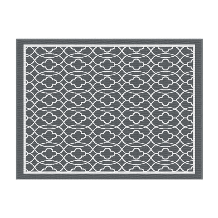Gardeon Outdoor Rugs 274x366cm Large Carpet Reversible Area Mat PP Dual-Sided Patio Rug