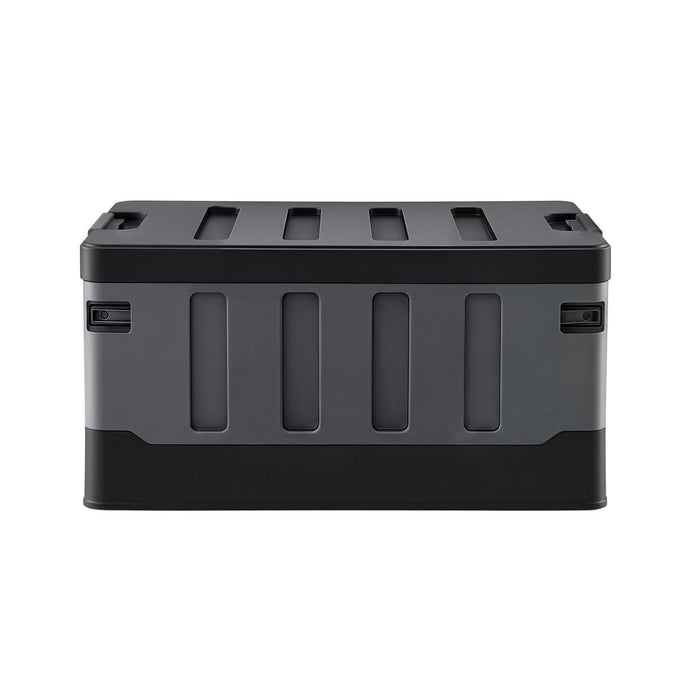 Gardeon Collapsible Outdoor Storage Box 60L Stackable Folding Camping Organizer Black