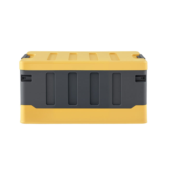 Gardeon Collapsible Outdoor Storage Box 60L Stackable Folding Camping Organizer Yellow