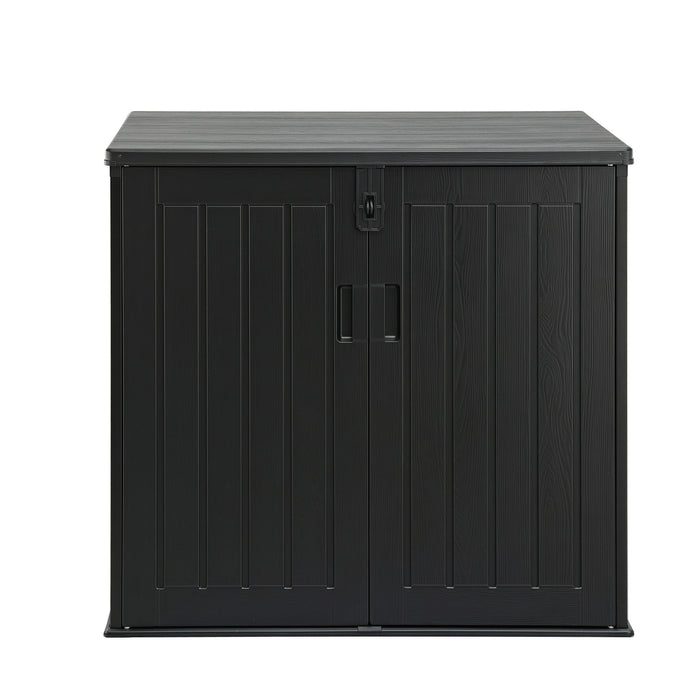 Gardeon Outdoor Storage Box 775L Container Lockable Cabinet Tool Organizer Shed Black