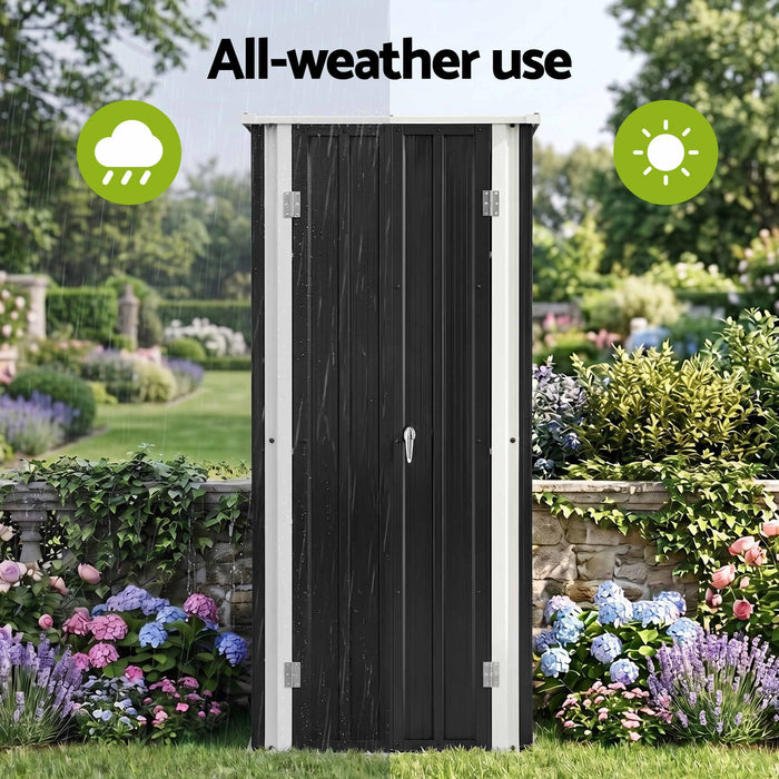 Gardeon Outdoor Storage Cabinet Garden Shed Tool Lockable Cupboard Steel Adjustable Shelves