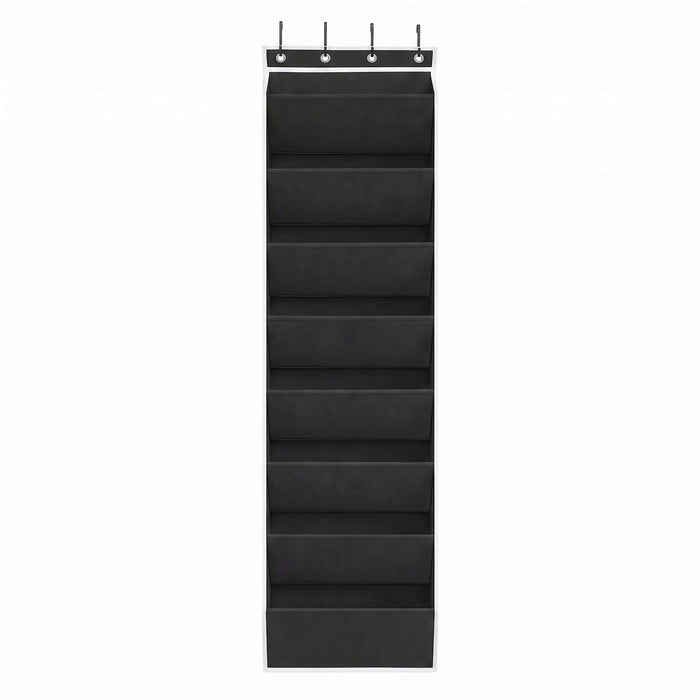 Artiss Over Door Shoe Organiser Storage 8-Tier Pantry Hanger Rack Fabric Black