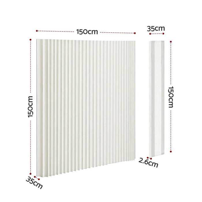 Artiss Paper Room Divider Folding Partition Screen Honeycomb Privacy Screen Freestanding 150cm White