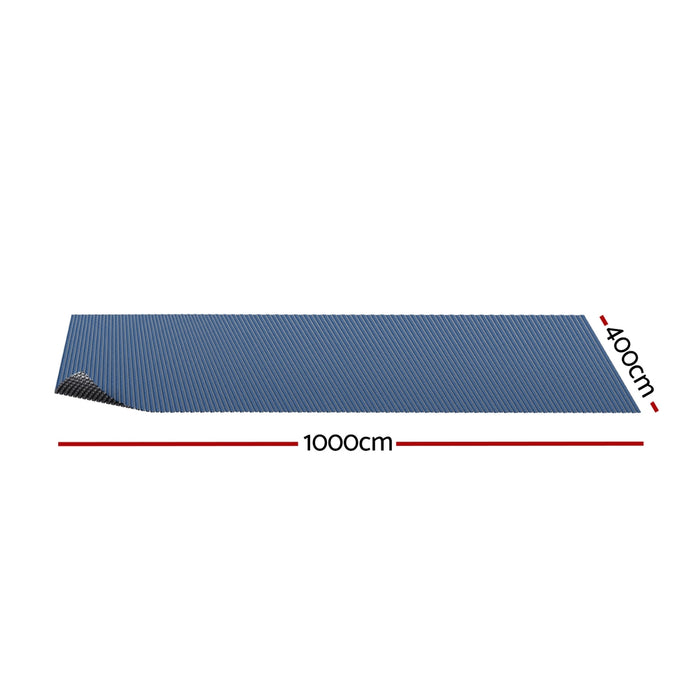Aqua Buddy Pool Cover 10x4m 600 Micron Swimming Pool Solar Blanket Blue Black