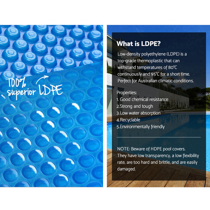 Aqua Buddy Pool Cover 500 Micron 11x4.8m Swimming Pool Solar Blanket Blue