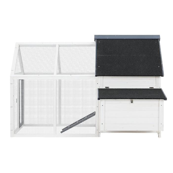 i.Pet Chicken Coop Rabbit Hutch 166cm x 120cm x 112cm Large Chicken Coop House Run Cage Wooden