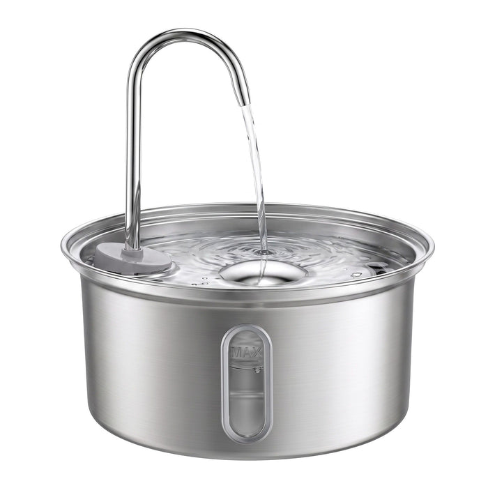 i.Pet 3.2L Cat Water Fountain Pet Feeder Dog Drinking Dispenser 304 Stainless Steel