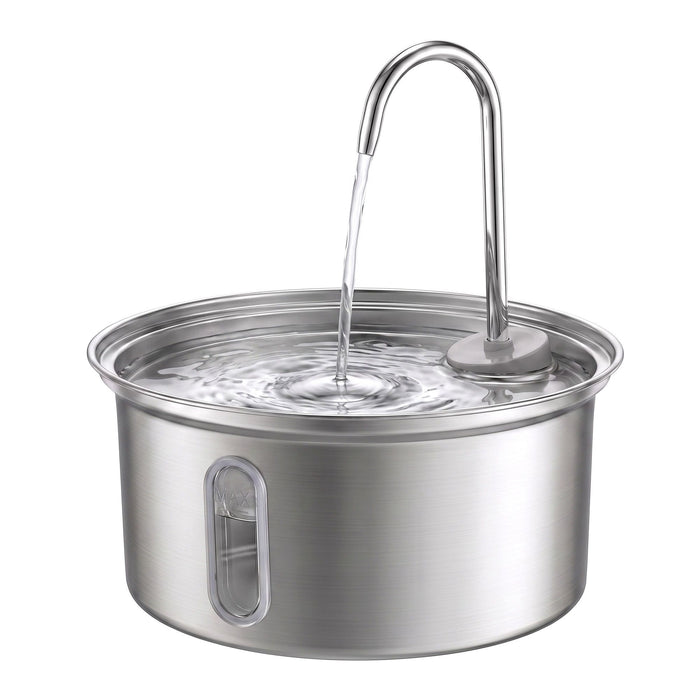 i.Pet 3.2L Cat Water Fountain Pet Feeder Dog Drinking Dispenser 304 Stainless Steel
