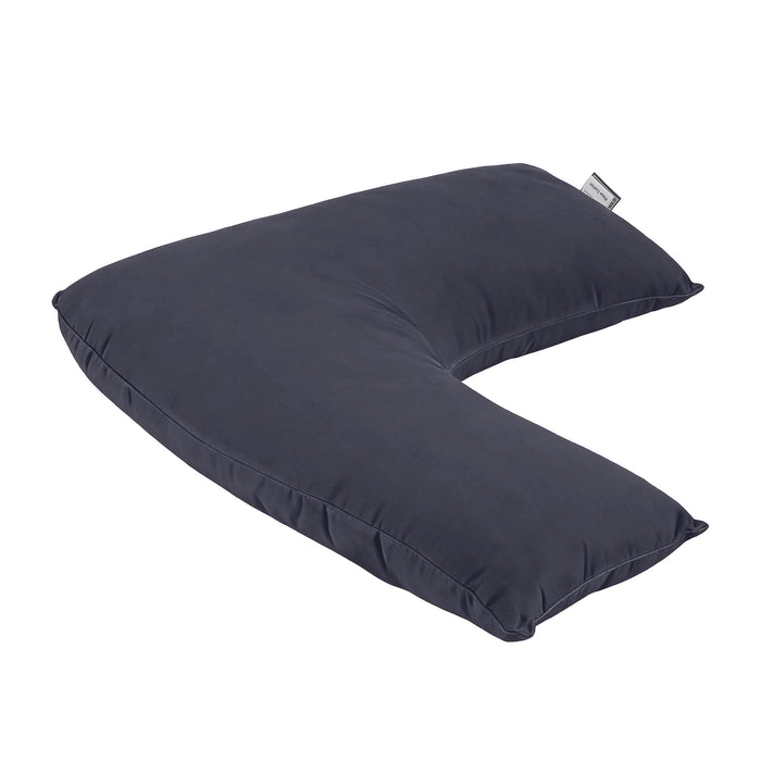 Giselle V Shape Pillow Boomerang Nursing Body Cushion Grey