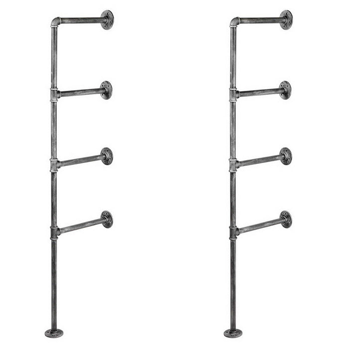 Artiss Floating DIY Pipe Shelf Metal Brackets Set of 2