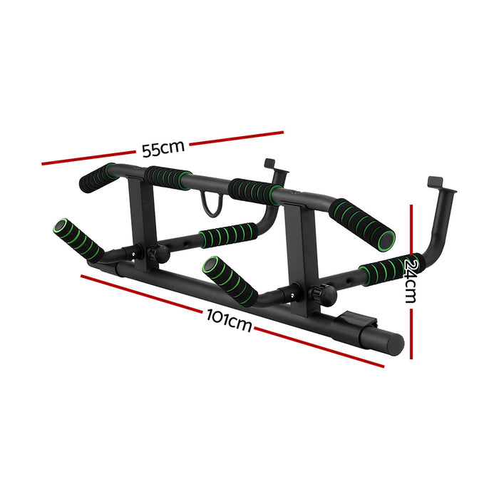 Multi-Grip Pull Up Bar Doorway Chin Up Horizontal Bar Home Gym Workout 101cm Length
