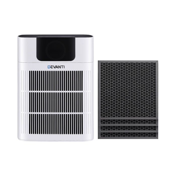 Devanti Pet Air Purifier H12 HEPA Filter Cleaner Replacement Filter White