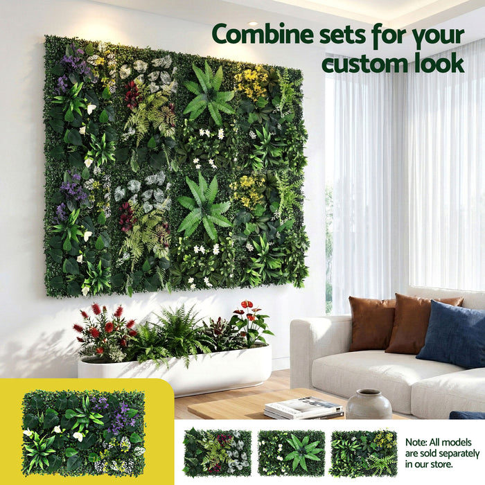 Gardeon 4PCS Artificial Plant Wall Panels 40X60CM Boxwood Panel Hedge Grass Backdrop Backyard Green Decor