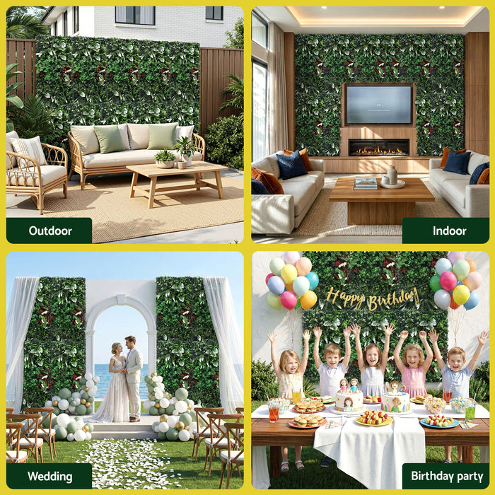 Gardeon Artificial Plant Wall Panels 50X100CM Boxwood Panel Hedge Grass Backdrop Green Decor Backyard