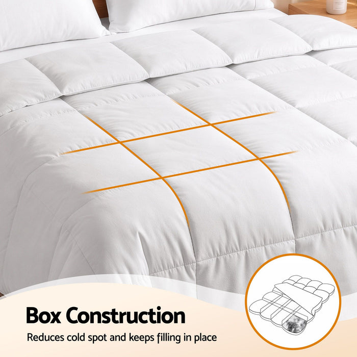 Giselle Bedding Double Quilt, 200GSM Summer Duck Down Feather Doona Insert
