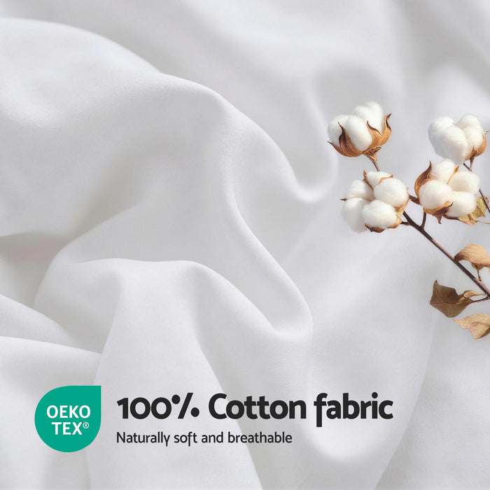 Giselle Bedding Wool Quilt 800GSM Extra Thick King Winter Doona Baffle Box Construction 100% Wool Filling