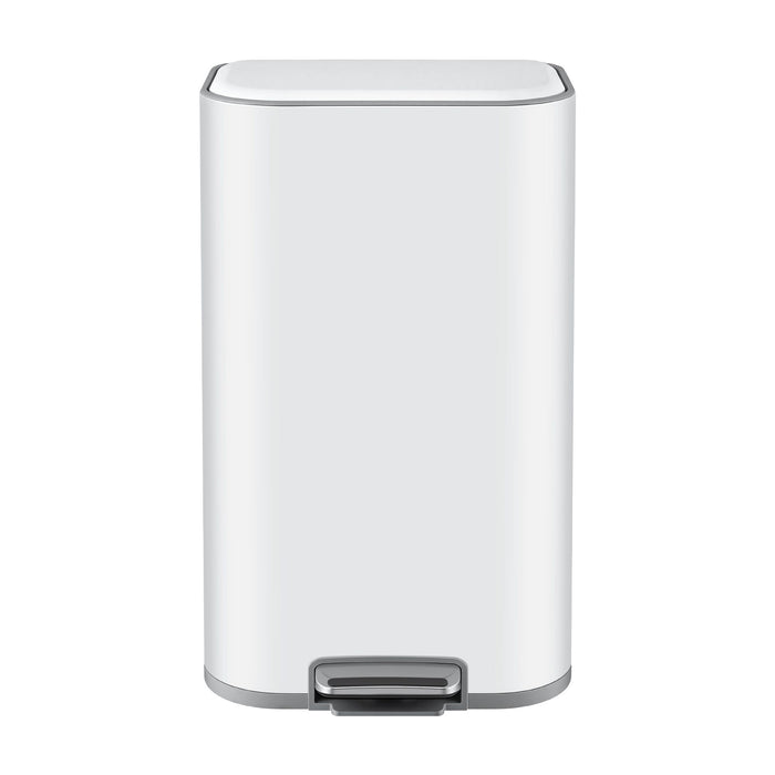 Cefito 30L Pedal Rubbish Bin Kitchen Trash Garbage Waste Can Soft Close White