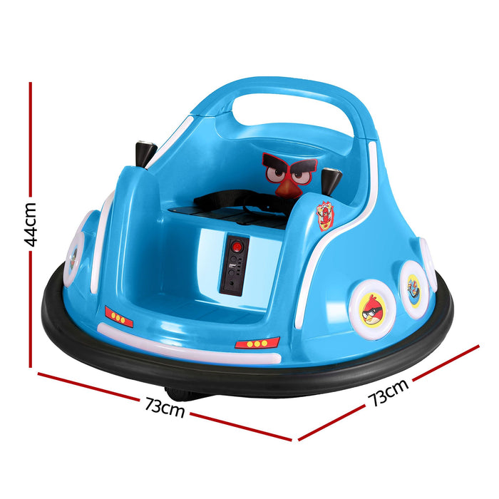 Kids Ride On Car Bumper Electric Toys Cars with Remote Control Stickers Light Blue Pink