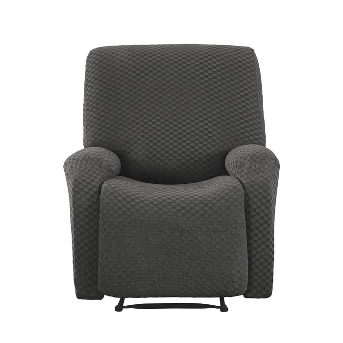 Artiss Recliner Chair Covers with Storage Side Pockets Grey Fabric