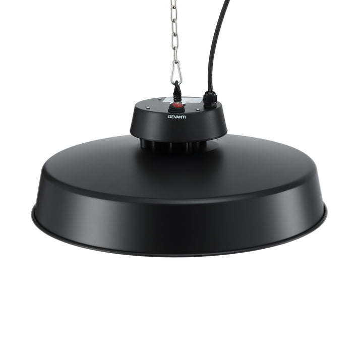 Devanti 2000W Outdoor Electric Patio Heater Ceiling Mount with LED Light Remote