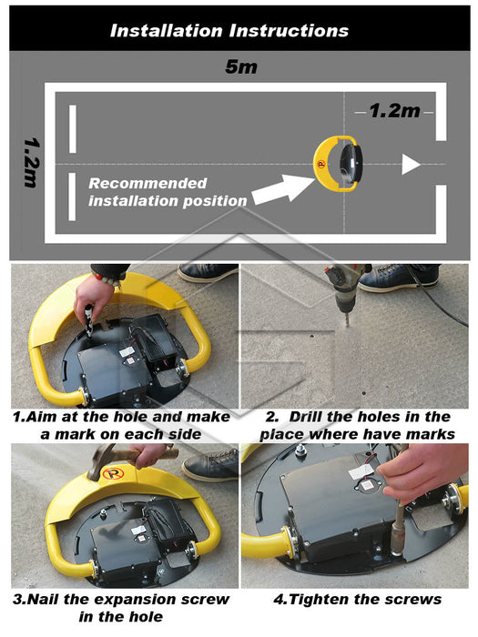 Parkero High Quality Automatic Remote Control Parking Lock Auto Alarmed 50m Barrier Trade Me