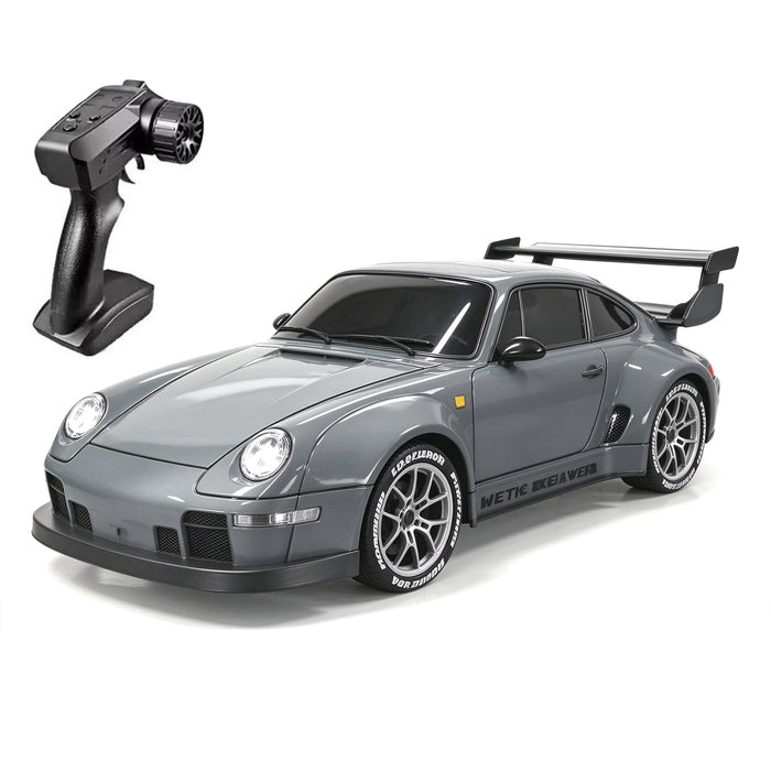 1/24 4WD RC Drift Racing Car, Porsche 911 Style 2.4GHz Full Proportional Remote Control High Speed Drift Vehicle, Replaceable Drift Tires, 7.4V 500mAh Battery RTR On-Road RC Toy