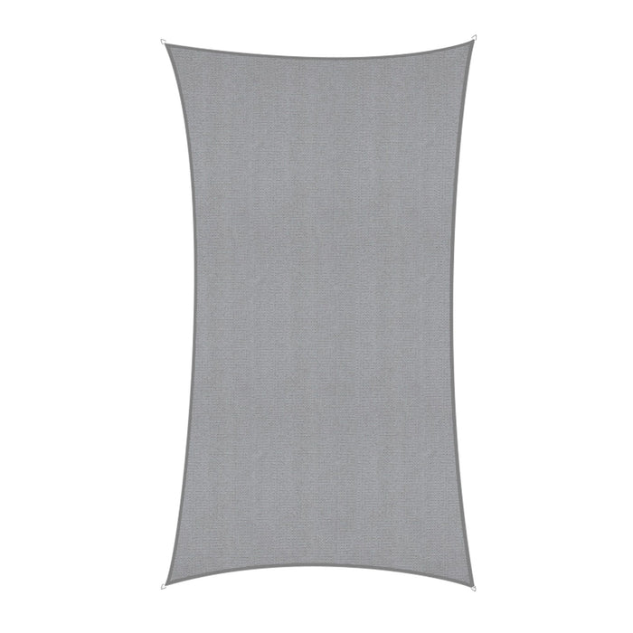 Instahut Sun Shade Sail Cloth 98% UV Block Outdoor Canopy Rectangle 2X5M Grey