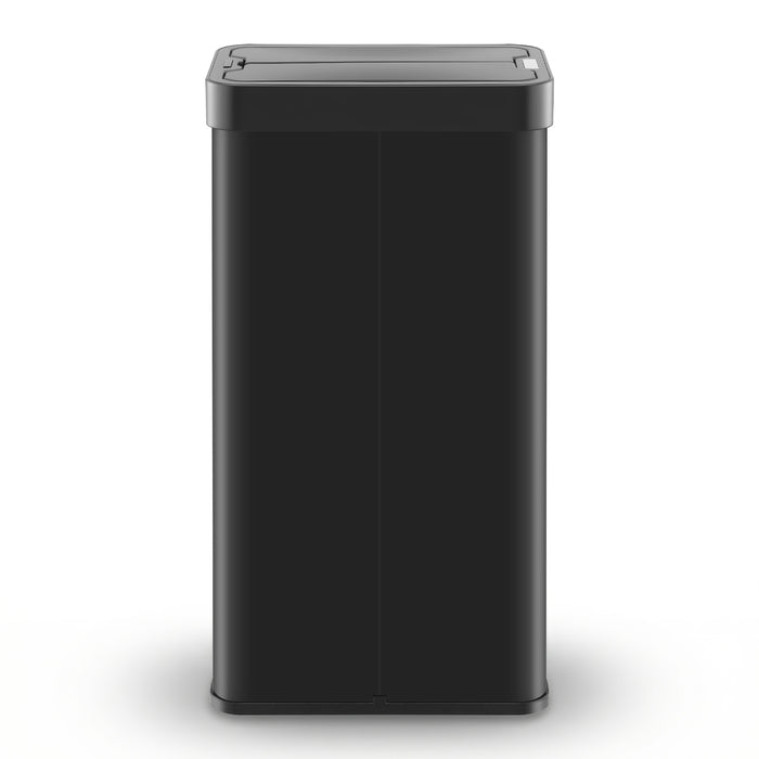Devanti Rubbish Bin 70L Automatic Sensor Kitchen Bin, Slim Smart Garbage Can Touchless Rectangular with Liner Holder, Fully Closed Lid for Bedroom, Bathroom, Living Room, Black