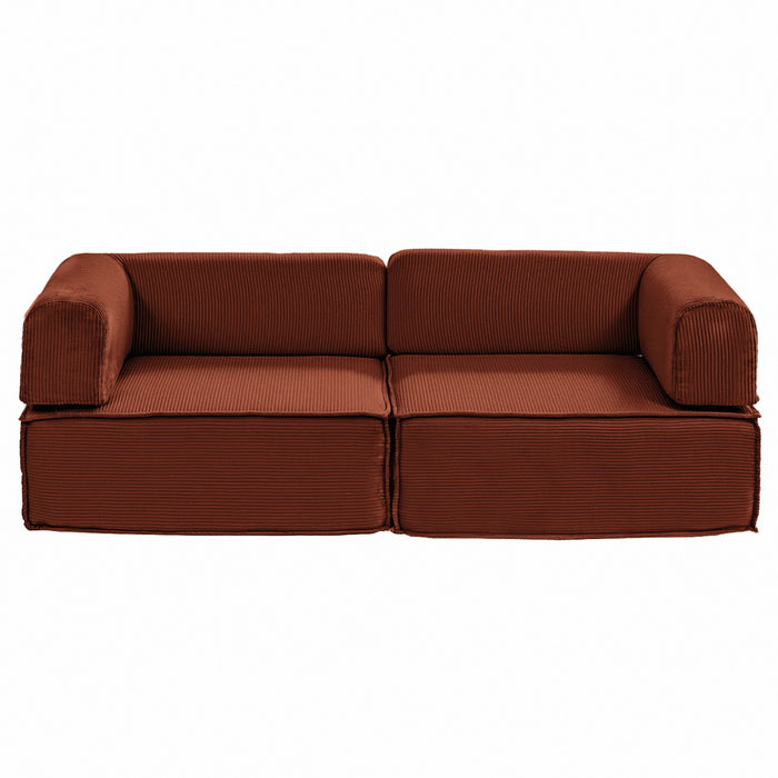Artiss Convertible Folding Sofa Bed Orange