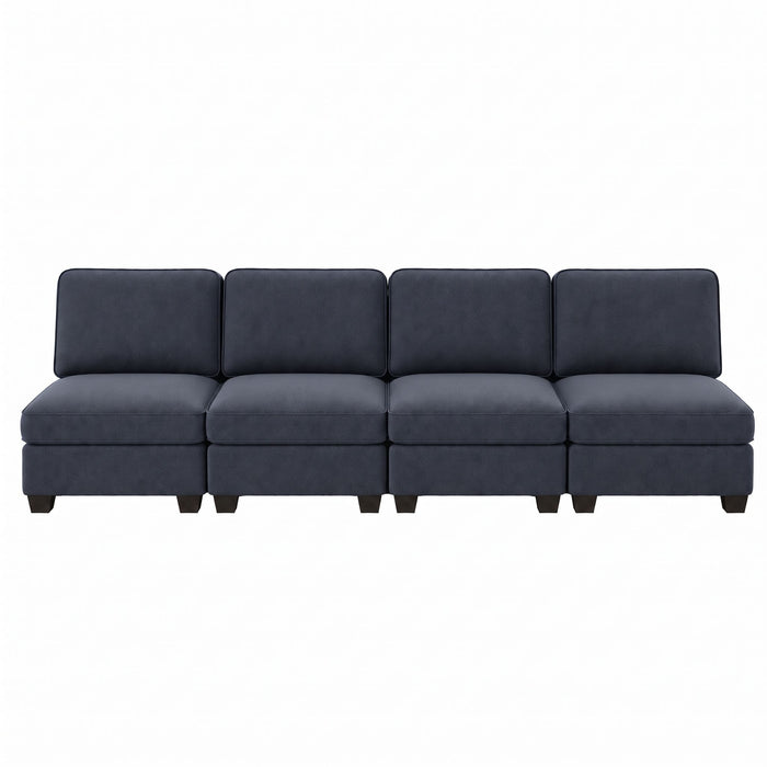 Artiss 4 Seater Modular Sofa Set Sectional Easy Assembly Dark Grey