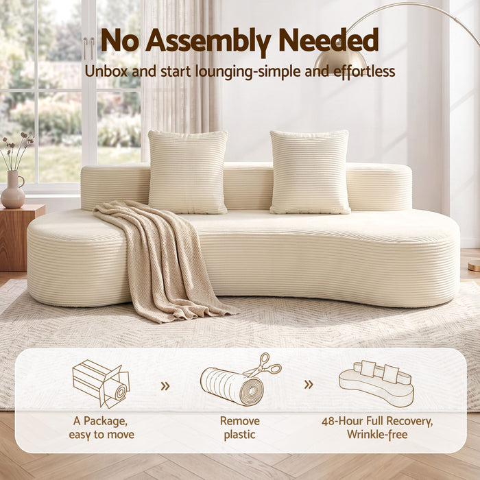 Artiss 228cm Modular Sofa Bed Sectional Boneless Couches for Living Room No Assembly Required