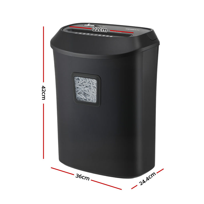 DEVANTI 25L Paper Shredder 14 Sheet P4 Cross Cut for Home Office