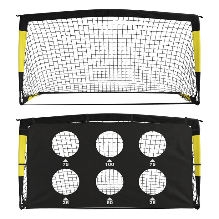 Everfit Pop Up Soccer Goals 2 Piece Set Target Net Kids Indoor Outdoor