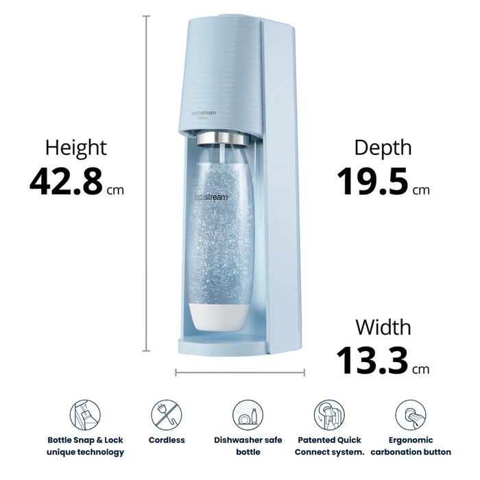 SodaStream Terra Sparkling Water Maker Co2 Technology Quick Connect 2Color AU STOCK