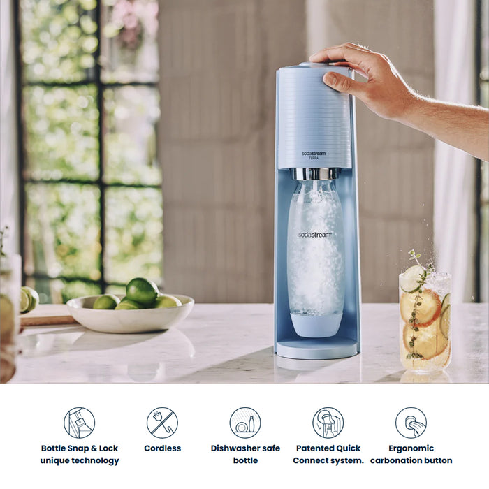 SodaStream Terra Sparkling Water Maker Co2 Technology Quick Connect 2Color AU STOCK