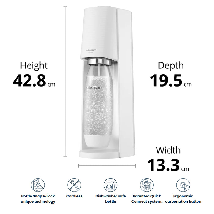 SodaStream Terra Sparkling Water Maker Co2 Technology Quick Connect 2Color AU STOCK