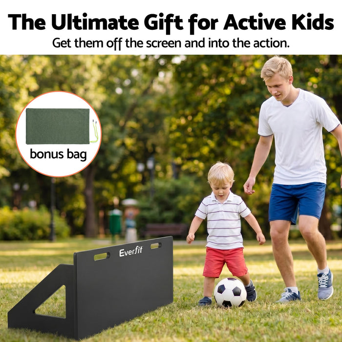 Everfit Soccer Rebounder Board 80cm x 30cm Football Rebound Wall with 2 Angles
