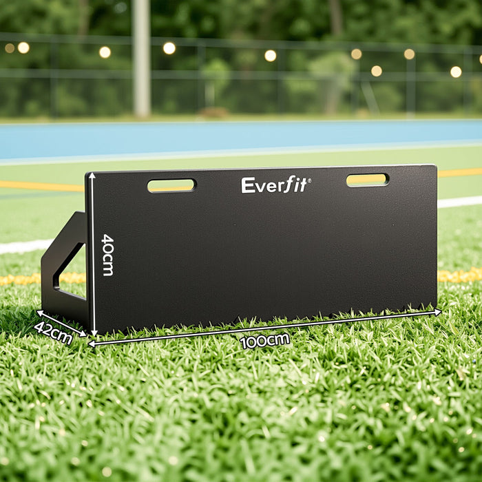 Everfit Soccer Rebounder Board 100x40cm Football Rebound Wall with 2 Angles