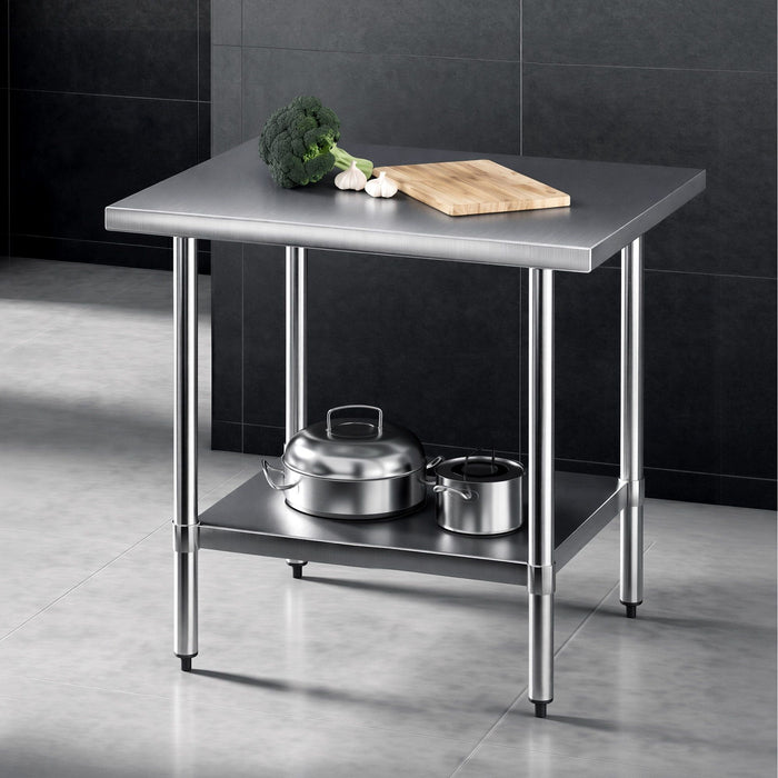 Cefito 914x762mm Stainless Steel Kitchen Bench 430