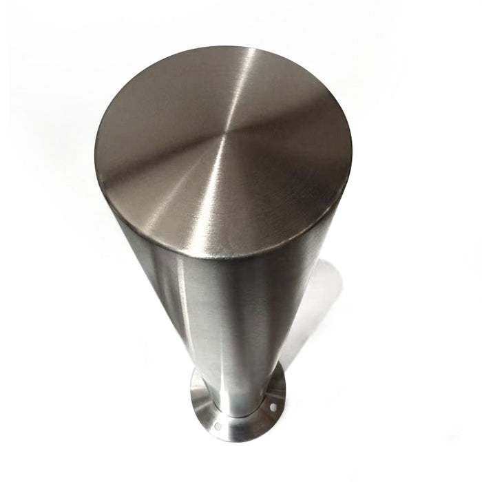 Parkero Stainless Steel Surface Mounted Bollard 90x⌀11.4cm Carpark Barrier Heavy-duty