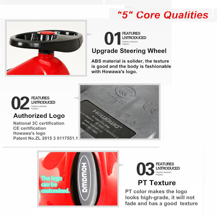 Glide Walker Swing Car Twist Car Ride On Toy  Italian Designer For Children Outdoor 6 Colours Trade Me