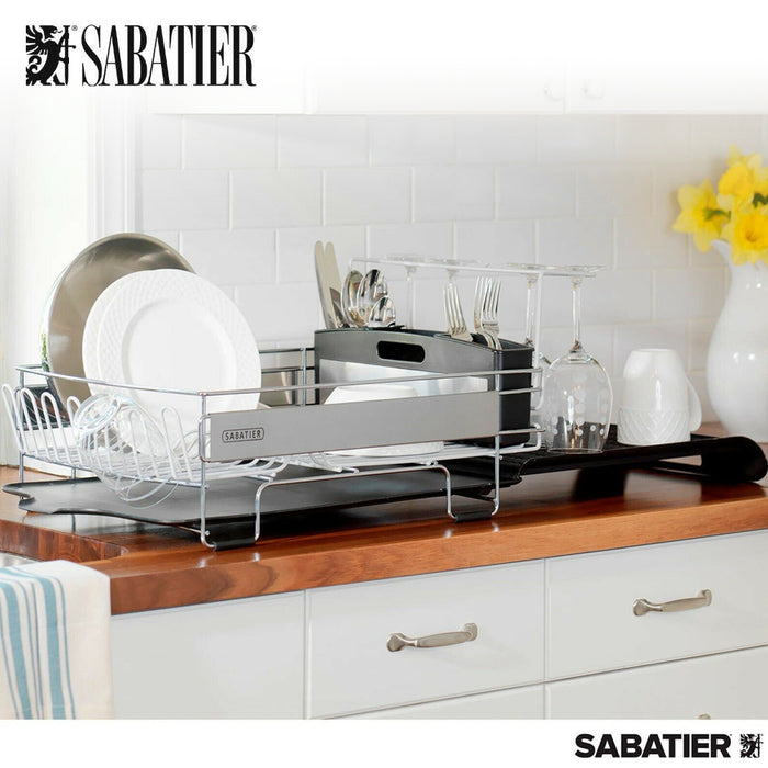 Sabatier Expandable Compact Large Dish Rack High Quality X Large Stain goodlife oz