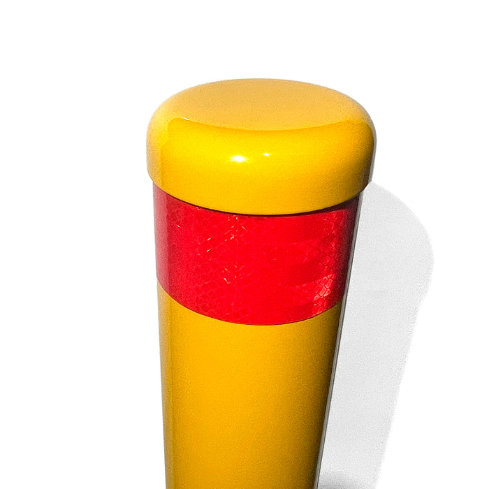 Surface Mounted Bollard 9x90cm Vehicle Heavy-duty Carpark Bollard Barrier Yellow